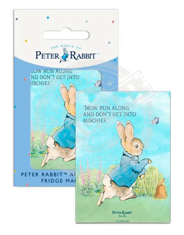 Beatrix Potter Peter Rabbit now run along metal wall sign