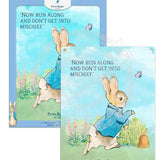 Beatrix Potter Peter Rabbit now run along metal wall sign