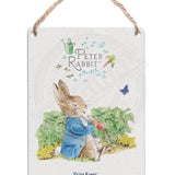 Peter Rabbit - sitting eating radishes Dangler Metal Signs