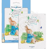 Peter Rabbit sitting eating radishes Mini Metal Sign 15cm x 20cm Metal Signs