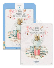 Beatrix Potter Peter Rabbit Tailor of Gloucester metal wall sign