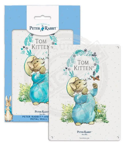 Beatrix Potter Peter Rabbit Tom Kitten metal wall sign