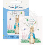 Beatrix Potter Peter Rabbit watching butterflies fridge magnet