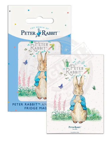 Beatrix Potter Peter Rabbit watching butterflies metal wall sign