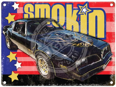 Pontiac Firebird - Smokin metal sign