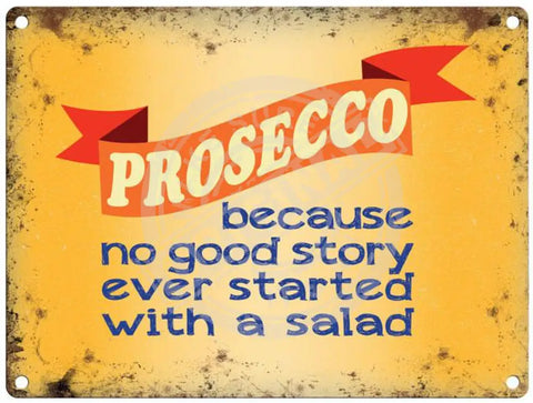 Prosecco metal sign