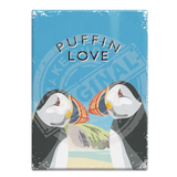 Puffin Love - Martin Wiscombe Fridge Magnet Metal Signs