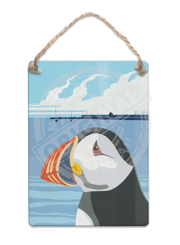 Puffin - Martin Wiscombe Fridge Magnet Metal Signs