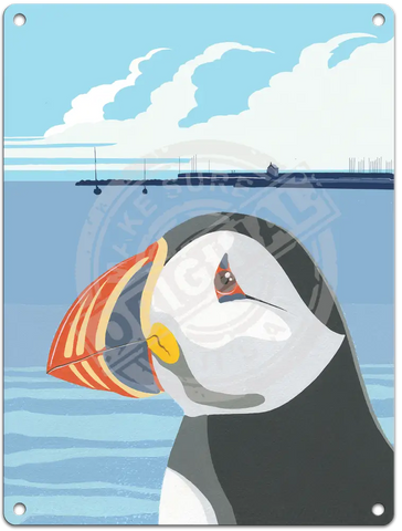 Puffin - Martin Wiscombe Fridge Magnet Metal Signs