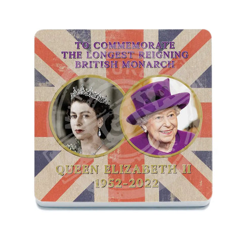 Queen Elizabeth II 1952-2022. Longest reigning monarch. fridge magnet