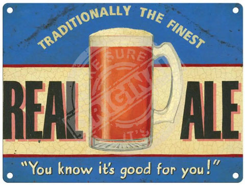 Real Ale metal sign