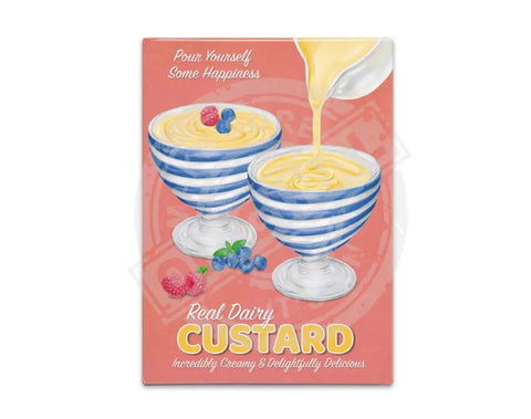 Real Dairy Custard retro metal sign