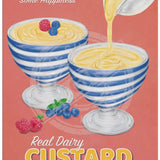 Real Dairy Custard retro metal sign