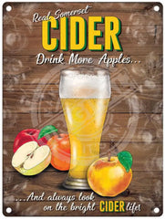 Real Somerset Cider metal sign