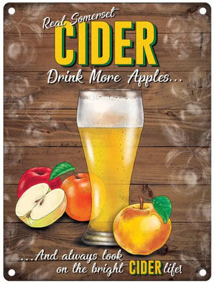 Real Somerset Cider metal sign