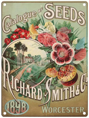 Richard Smith Seeds Catalogue metal sign