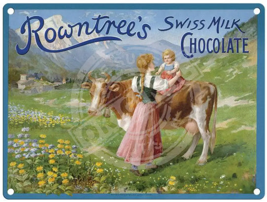 Rowntree's Swiss Milk Chocolate metal sign