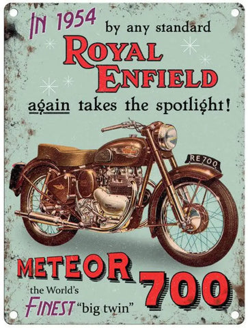 Triumph Bonneville T120 metal sign