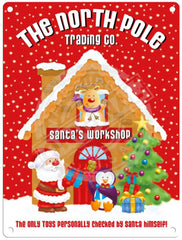 The North Pole Trading Co. christmas metal sign