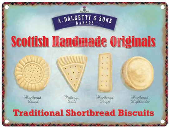 Scottish Shortbread metal sign