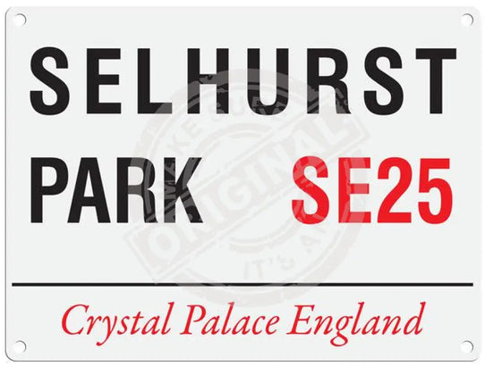 Selhurst Park SE25 metal street sign