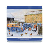 Trevor Mitchel Service with a smile melamine coaster