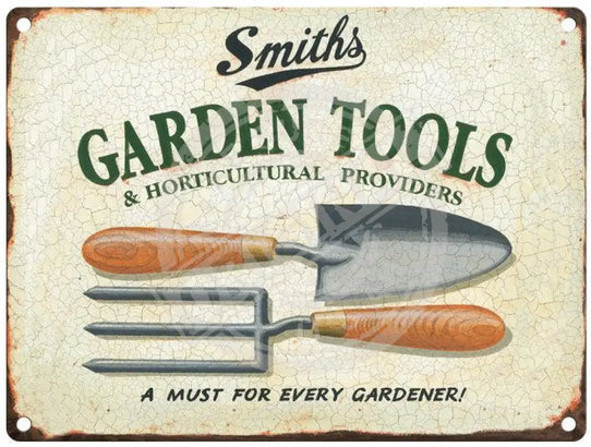 Smiths Garden Tools metal sign