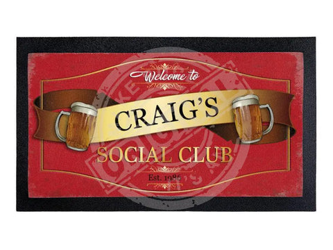 Social Club Personalised Bar Runner