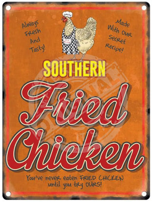 Southern Fried Chicken metal sign