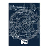 Spitfire -technical fridge magnet