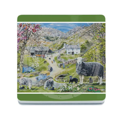 Trevor Mitchell Spring at Yew Tree Farm Metal Sign