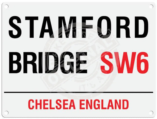 Stamford Bridge SW6 Chelsea metal sign