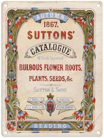 Suttons Catalogue metal sign