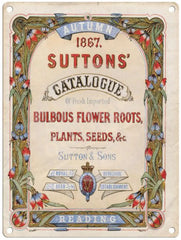 Suttons Catalogue metal sign