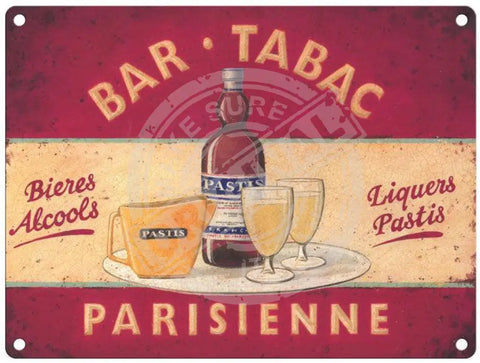 Bar Tabac parisienne metal sign