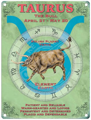 Taurus Metal Signs