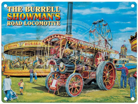 The Burrell Showmans Locomotive metal sign