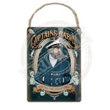 The Captains Cabin Pub Sign Dangler Metal Signs