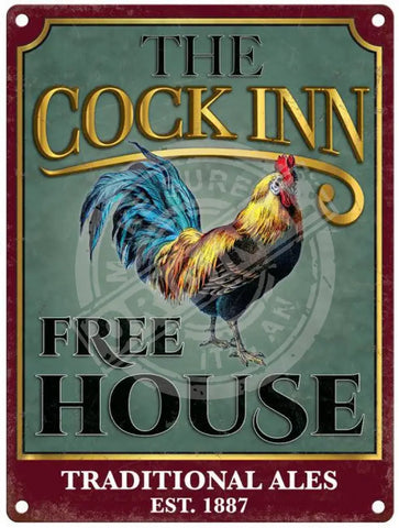 The Cock Inn free house metal house