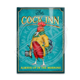 The Cock Inn. Always up in the morning fridge magnet