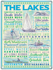 Places in the Lakes metal sign