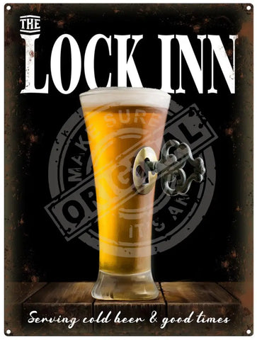 The Lock Inn Metal Signs