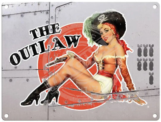 Nose Cone Girls - The Outlaw metals sign