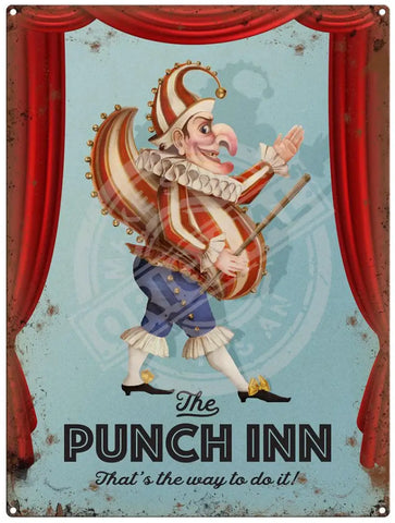 The Punch Inn Pub Sign. That's the way to do it.