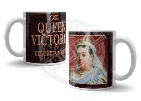 The Queen Victoria Get outta my pub Fridge Magnet Metal Signs