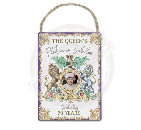 Queens Platinum Jubilee Celebrating 70 years Metal Fridge Magnet