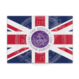 The Queens Platinum Jubilee Union Jack Fridge Magnet Metal Signs