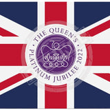 The Queens Platinum Jubilee Union Jack Mini Metal Sign 15cm x 20cm Metal Signs