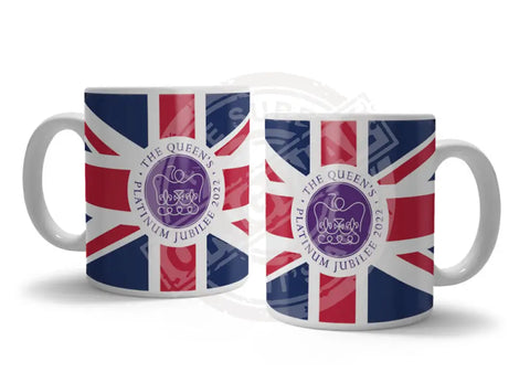 The Queens Platinum Jubilee Union Jack Fridge Magnet Metal Signs