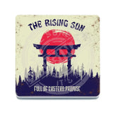 The Rising Sun, full of eastern promise melamine coaster